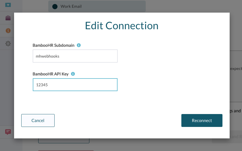 BambooHR API Integration API Key Management Support